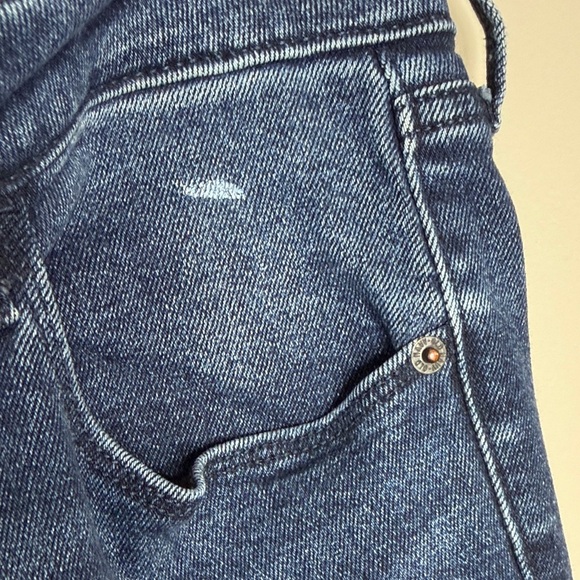 Old Navy Rockstar Super Skinny Mid-Rise Ankle Jeans Stretch Midnight Blue Denim - Picture 8 of 13